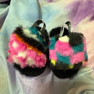 UGG Multicolor Fluffy Baby Shoes